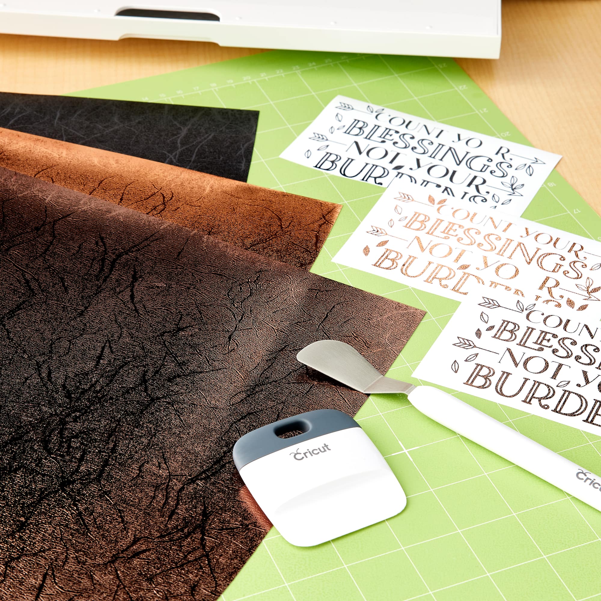Cricut® Dark Metals Premium Permanent Textured Metallic Vinyl